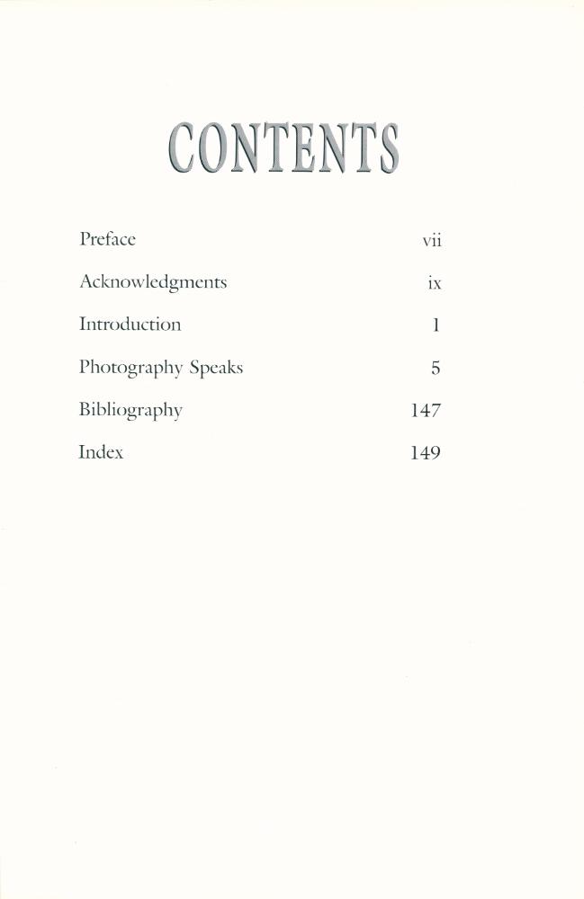 『PHOTOGRAPHY SPEAKS Ⅱ : From The Chrysler Museum Collection : 70 PHTOGRAPHERS ON THEIR ART』 2