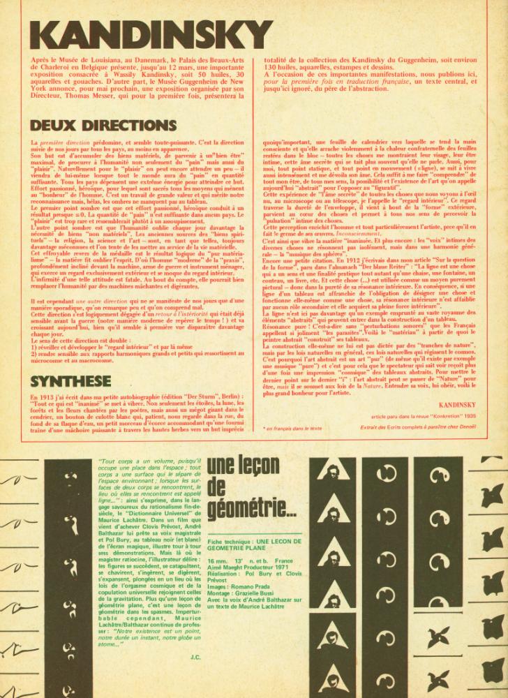 『chroniques de l' art vivant』 Nº27 FÉVRIER 1972 3
