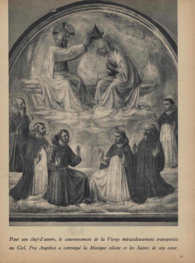 「FRA ANGELICO」, 『PARIS MATCH』 10 DECEMBRE 1955